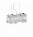 Suspension Chromée en cristal AURORA 5 ampoules