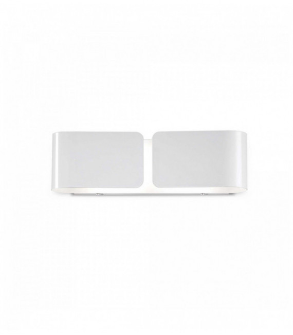White CLIP wall light 2 bulbs Width 44 Cm