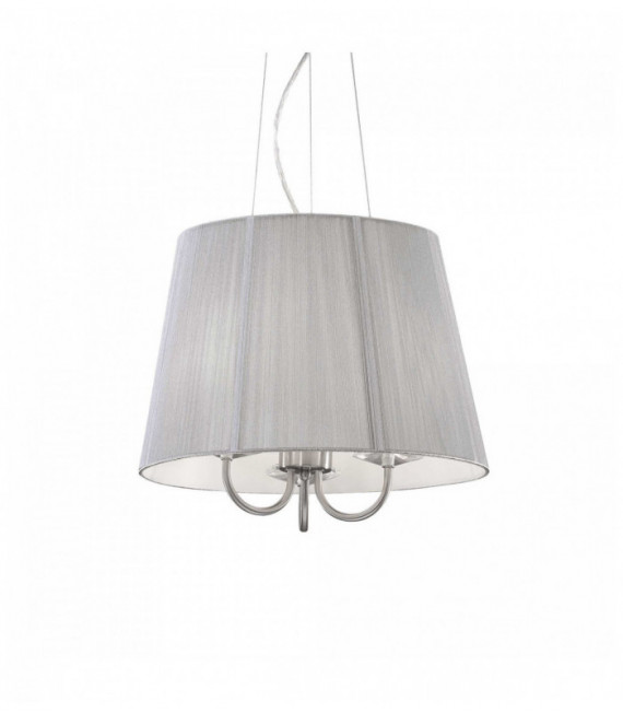 Silver pendant lamp PARIS 3 bulbs
