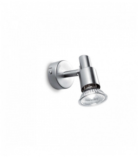 Wandleuchte Nickel SLEM 1 Glühbirne