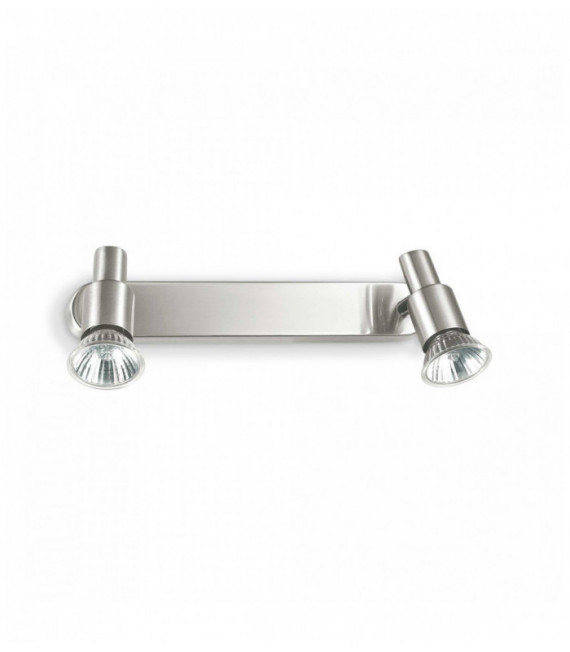 Nickel Wandleuchte SLEM 2 Lampen