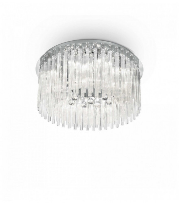 ELEGANT Chrome ceiling lamp 12 bulbs