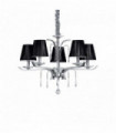ACCADEMY chrome crystal pendant light 5 bulbs