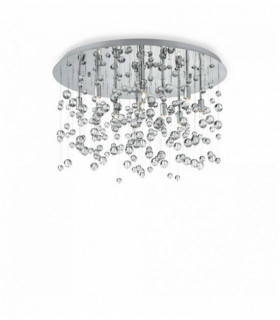 Plafonnier Chrome NEVE 8 ampoules
