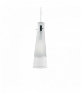 KUKY Colgante transparente 1 bombilla