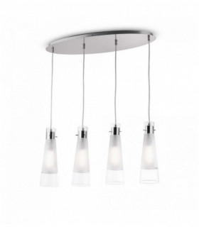 KUKY Transparent Pendant 4 bulbs