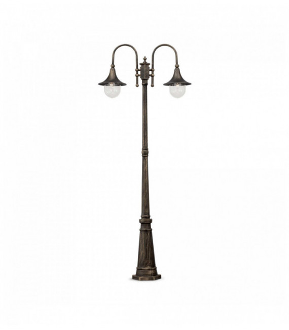 Lampadaire Noir antique CIMA 2 ampoules