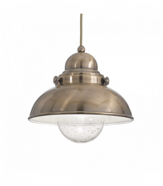 Suspension Brune SAILOR 1 ampoule en métal
