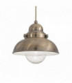 SAILOR Brown pendant lamp 1 metal bulb