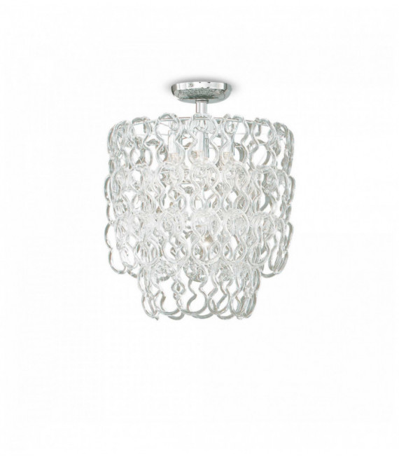 Plafonnier Chrome ALBA 7 ampoules