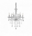 GIUDECCA Transparent crystal pendant light 6 bulbs