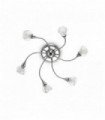 Transparent ceiling light TENDER 6 bulbs
