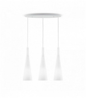 White MILK pendant lamp 3 bulbs