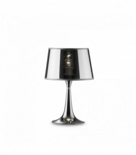 Table lamp Chrome LONDON CROMO 1 metal bulb