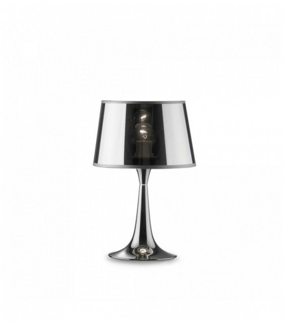 Lampe de table Chrome LONDON CROMO 1 ampoule en métal