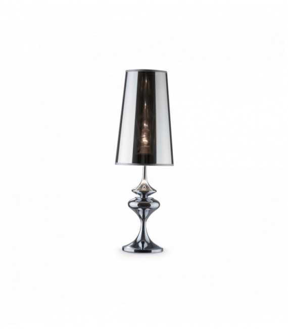 Lampada da tavolo in metallo cromato ALFIERE 1 lampadina