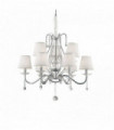 Suspension Chromée en cristal SENIX 9 ampoules