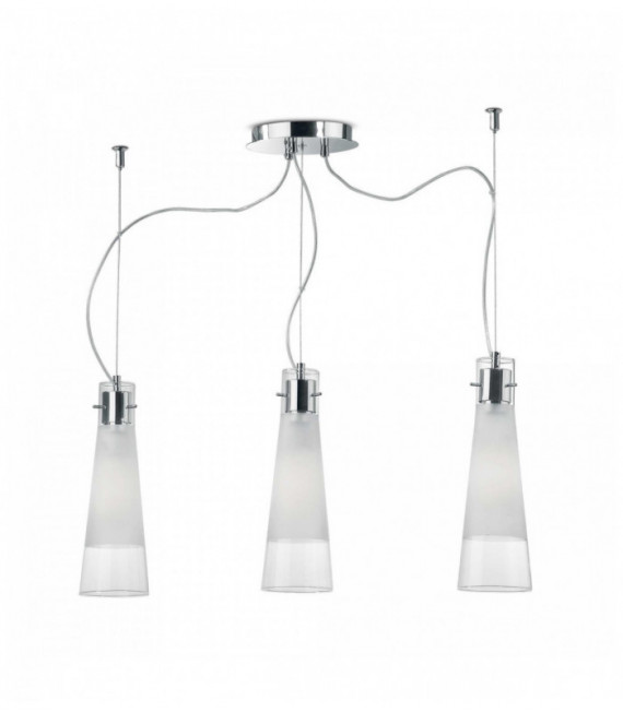 KUKY Ciondolo trasparente 3 lampadine