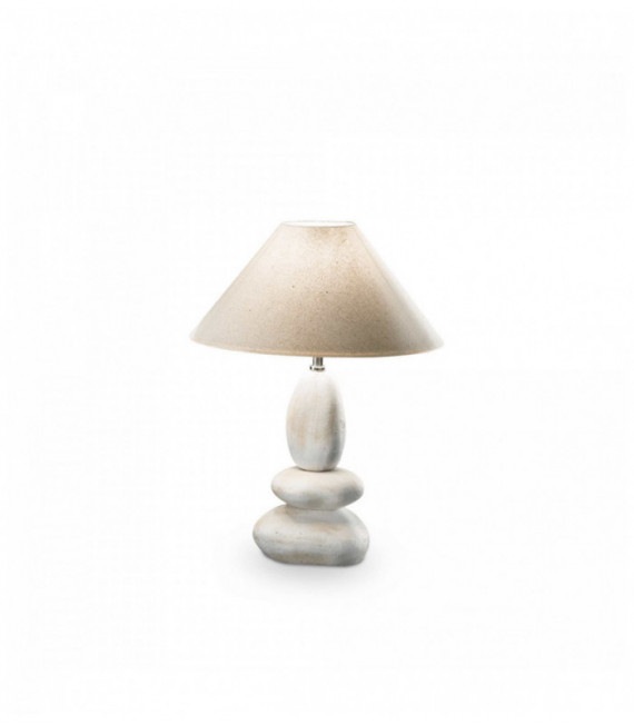 Pierre DOLOMITI Tischlampe 1 Glühbirne aus Stoff
