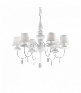 Lampadario bianco BIANCO 6 luci