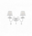 White WHITE wall light 2 bulbs