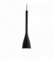Suspension Noire FLUT 1 ampoule Largeur 30 Cm