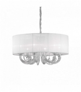Lampada a sospensione bianca SWAN 6 lampadine