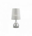 Lampe de table Argentée ETERNITY 1 ampoule en métal