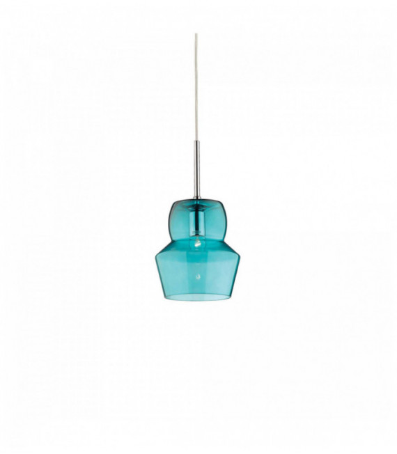 ZENO Blu Sospensione 1 Lampadina Diametro 16 Cm