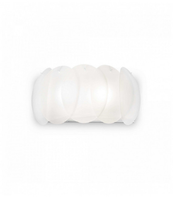 White wall light OVALINO 2 bulbs