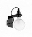 Applique murale Noire MINIMAL 1 ampoule