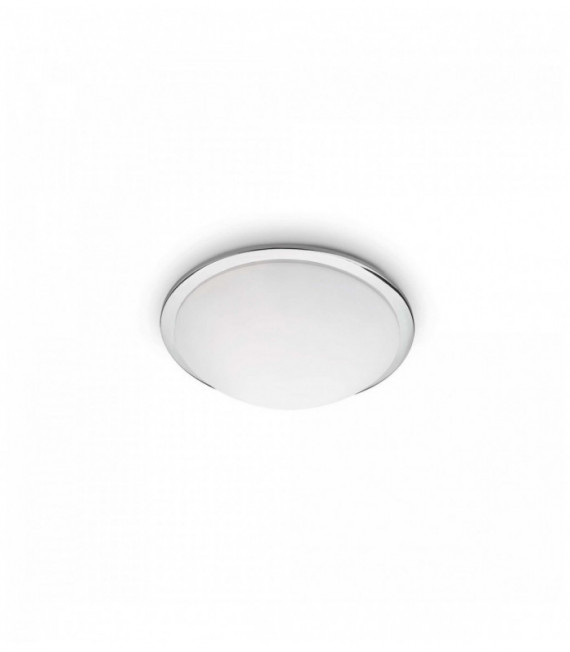 Plafoniera cromata RING 2 lampadine
