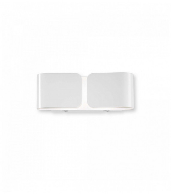 White CLIP 2-light wall light