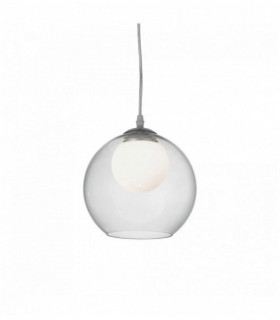 Suspension Transparente NEMO CLEAR 1 ampoule en métal