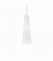 KUKY white pendant lamp 1 bulb