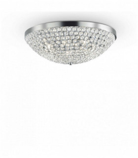 ORION Chrom Kristall Deckenleuchte 12 Lampen