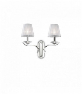 White PEGASO wall light 2 bulbs