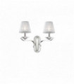 White PEGASO wall light 2 bulbs