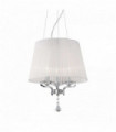 PEGASO white pendant light 3 bulbs