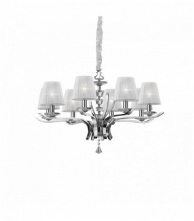 Lampada a sospensione bianca PEGASO 8 lampadine