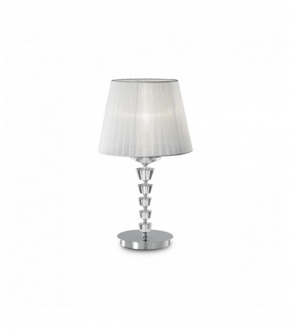 White PEGASO table lamp 1 metal bulb