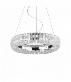 Suspension Chromée QUASAR 10 ampoules