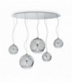 Suspension Chromée DISCOVERY CROMO 5 ampoules