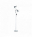 POLLY chrome floor lamp 2 bulbs