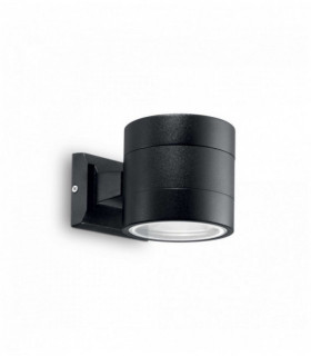 SNIF ROUND schwarze Wandleuchte 1 Glühbirne