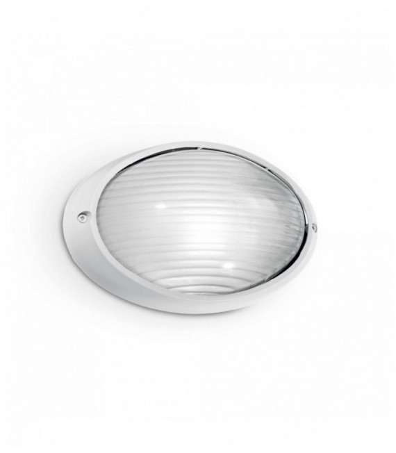 Applique in metallo a 1 luce MIKE bianca