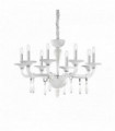 Suspension Blanche MIRAMARE 8 ampoules