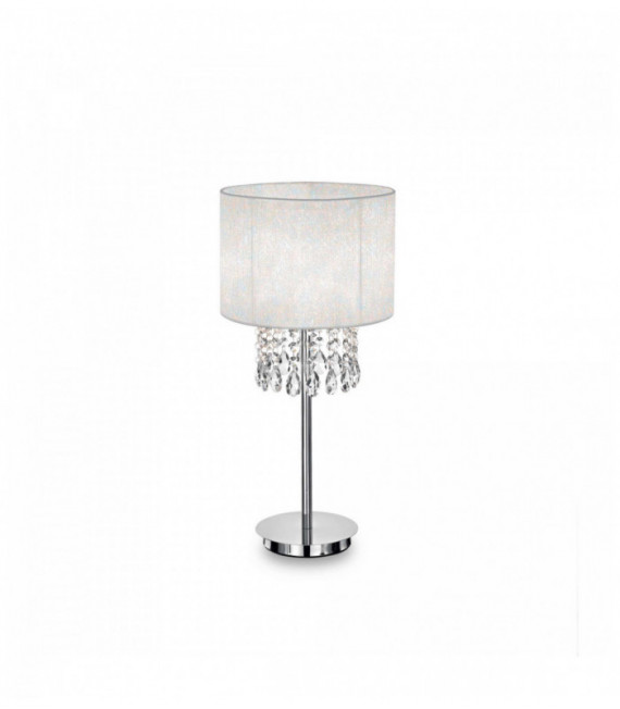 Lámpara de mesa blanca OPERA crystal 1 bombilla