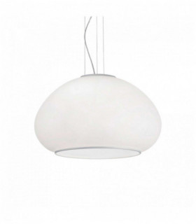 Weiße Pendelleuchte MAMA 3 Lampen Durchmesser 40 cm