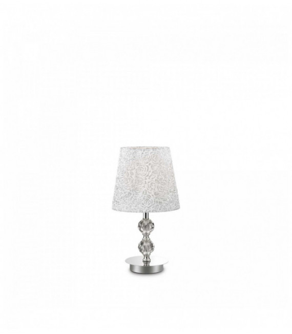 Lampada da tavolo cromata LE ROY 1 lampadina